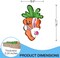 Easter Carrot Bunny “Hi” Door Sign – Wooden Front Door Hanger, Spring Farmhouse Decor for Indoor & Outdoor Walls, Porch, and Home
